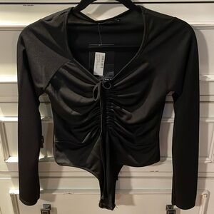 Ruched body suit -BRAND NEW